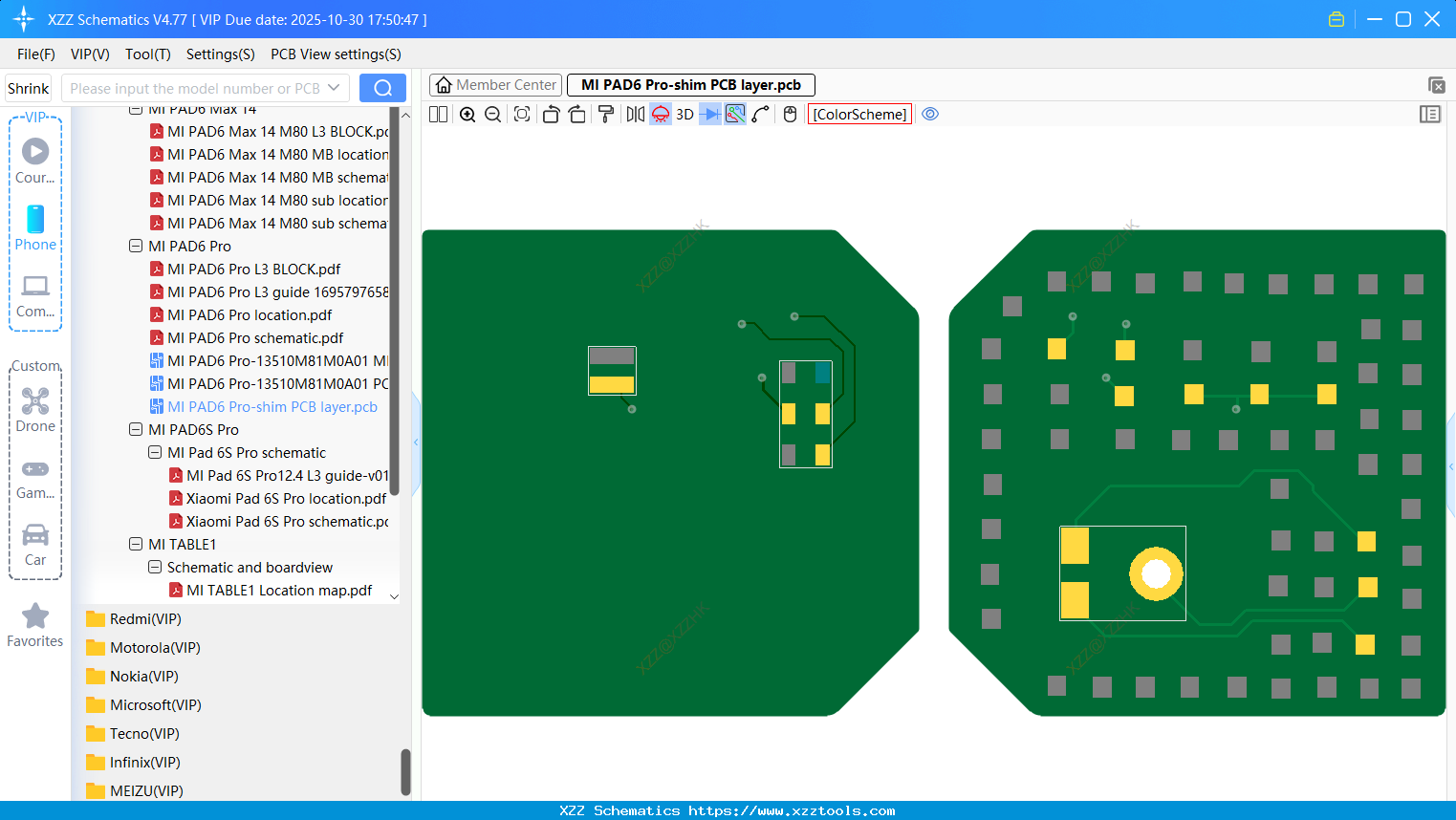 Xiaomi MI PAD6 Pro-shim PCB Layer